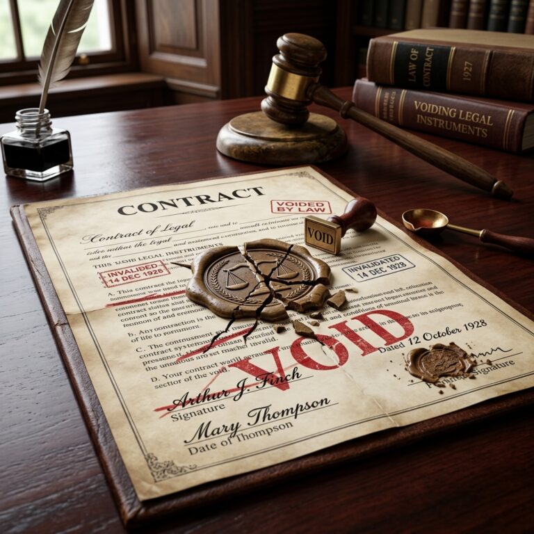 When a Contract Becomes Void in Law