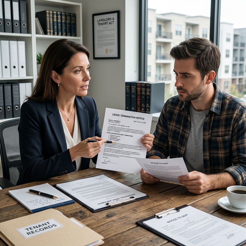 Understand the legal grounds, required notice, and process for ending a residential lease before it expires.