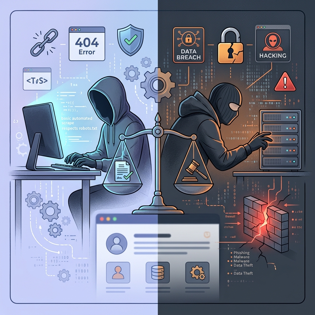 Exploring how U.S. courts treat violations of online terms of service under criminal law, contract law, and data access rules.