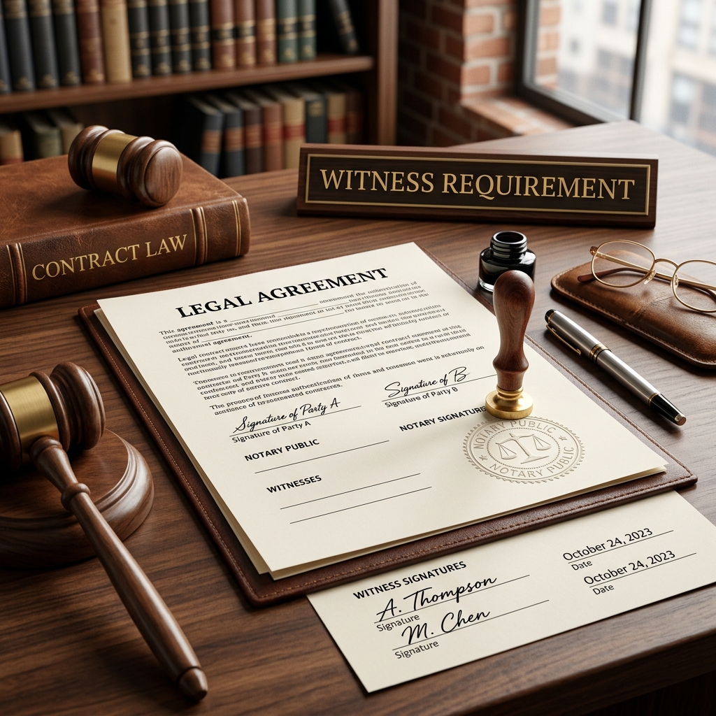 Understand when notarization or witnesses are legally required, and when they simply add extra protection to your contracts.