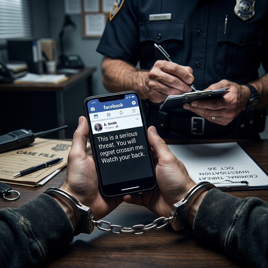 Learn how Facebook messages and posts can cross the line from free speech into prosecutable criminal threats under modern laws.