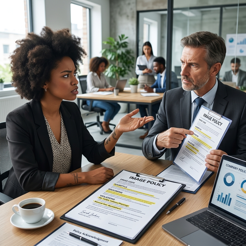 How appearance rules at work can turn into unlawful racial discrimination and what employees can do about it.