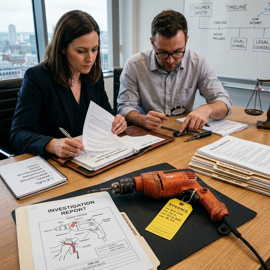 Clear, practical guidance for businesses on what to do when a consumer is injured by a product and how to manage product liability risk.
