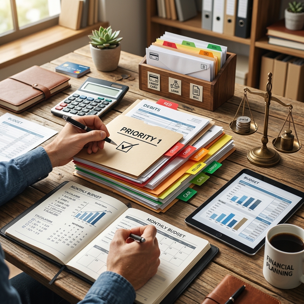 Learn how to rank debts, protect essentials, and choose a repayment method that fits your budget.