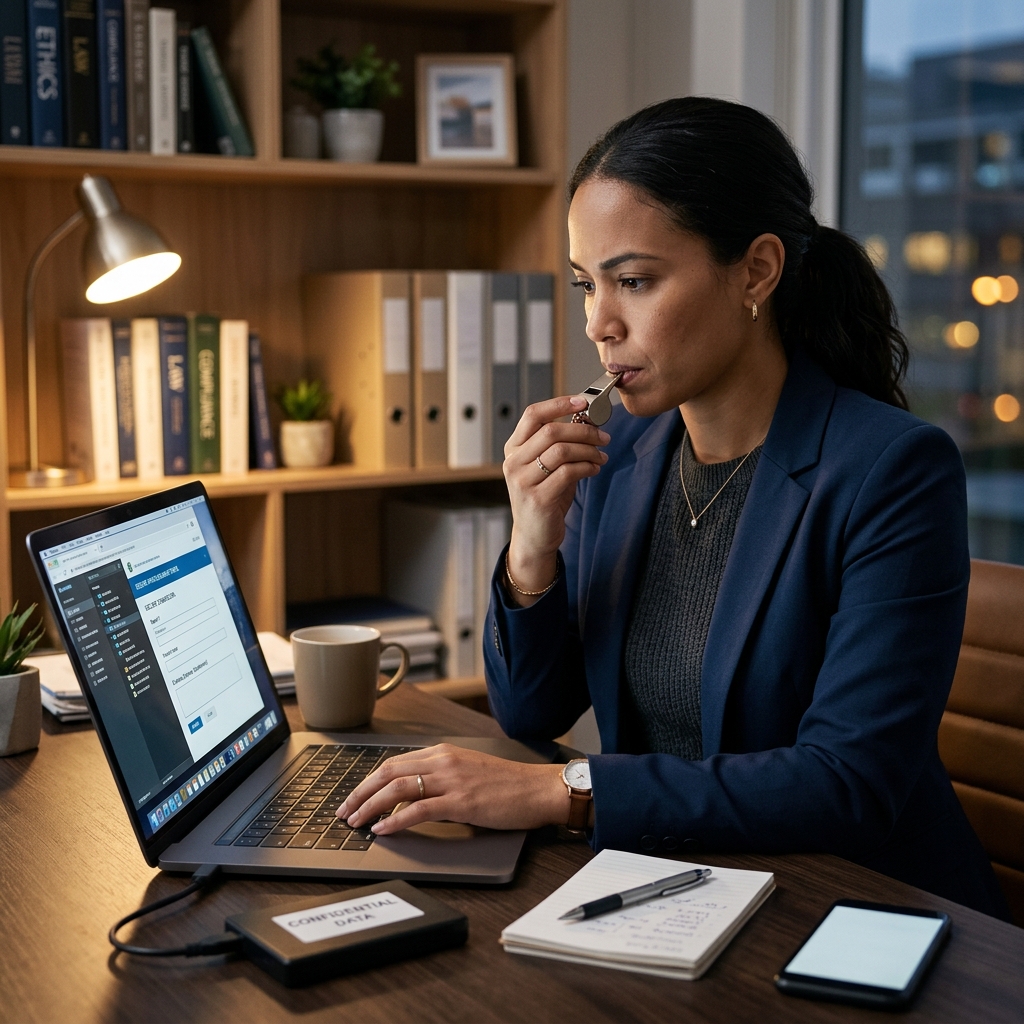 A practical guide to reporting workplace misconduct while protecting your career, your rights, and your peace of mind.
