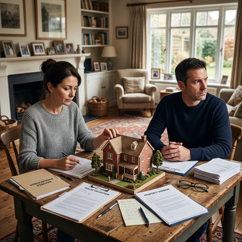 Learn how divorce courts handle the family home, equity, and buyouts.