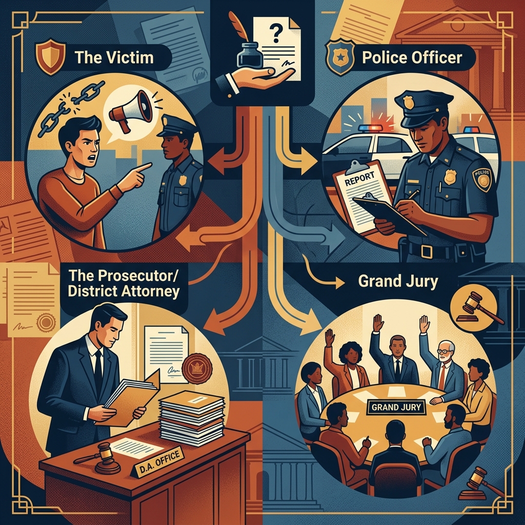 A clear guide to who files criminal charges and how a case begins.