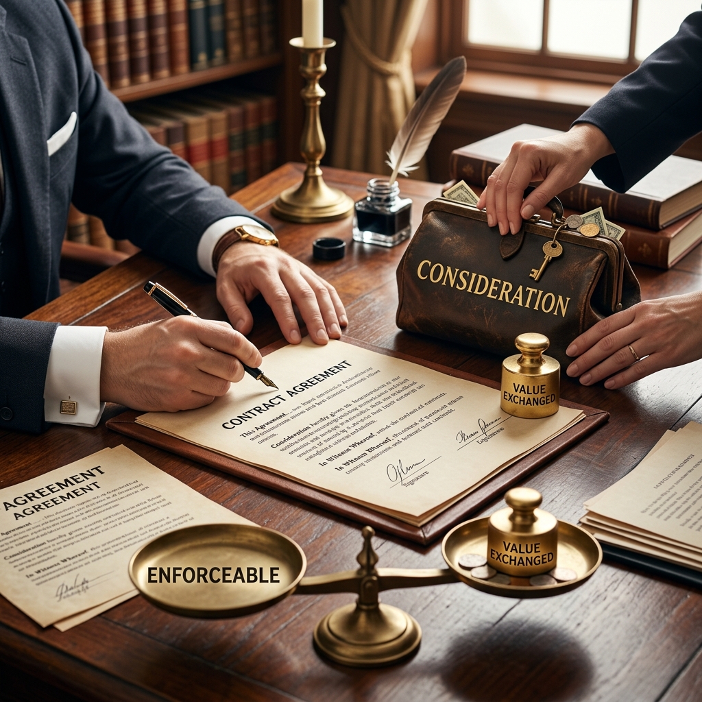 Understand how consideration turns promises into binding contracts, protects both parties, and keeps agreements enforceable in court.
