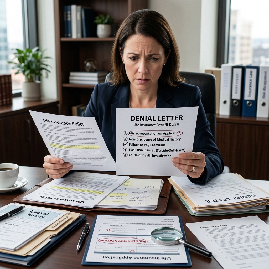 Understand the main reasons life insurance claims are denied and how beneficiaries can spot problems and respond effectively.