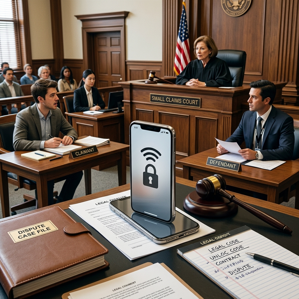 A practical look at phone-locking disputes, carrier policy, and how small claims court can resolve a stalled device unlocking problem.