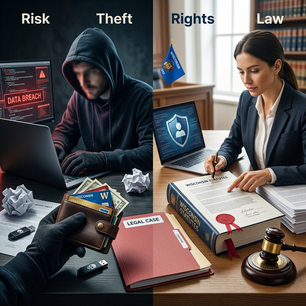 A practical guide to Wisconsin identity theft laws, criminal penalties, and what victims and accused individuals need to know.
