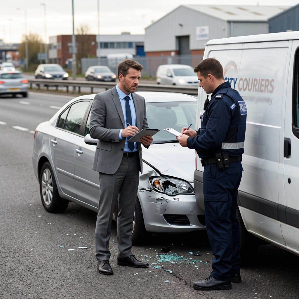 Understand when accidents on the road turn into workplace liability issues and what employees should do after a collision.