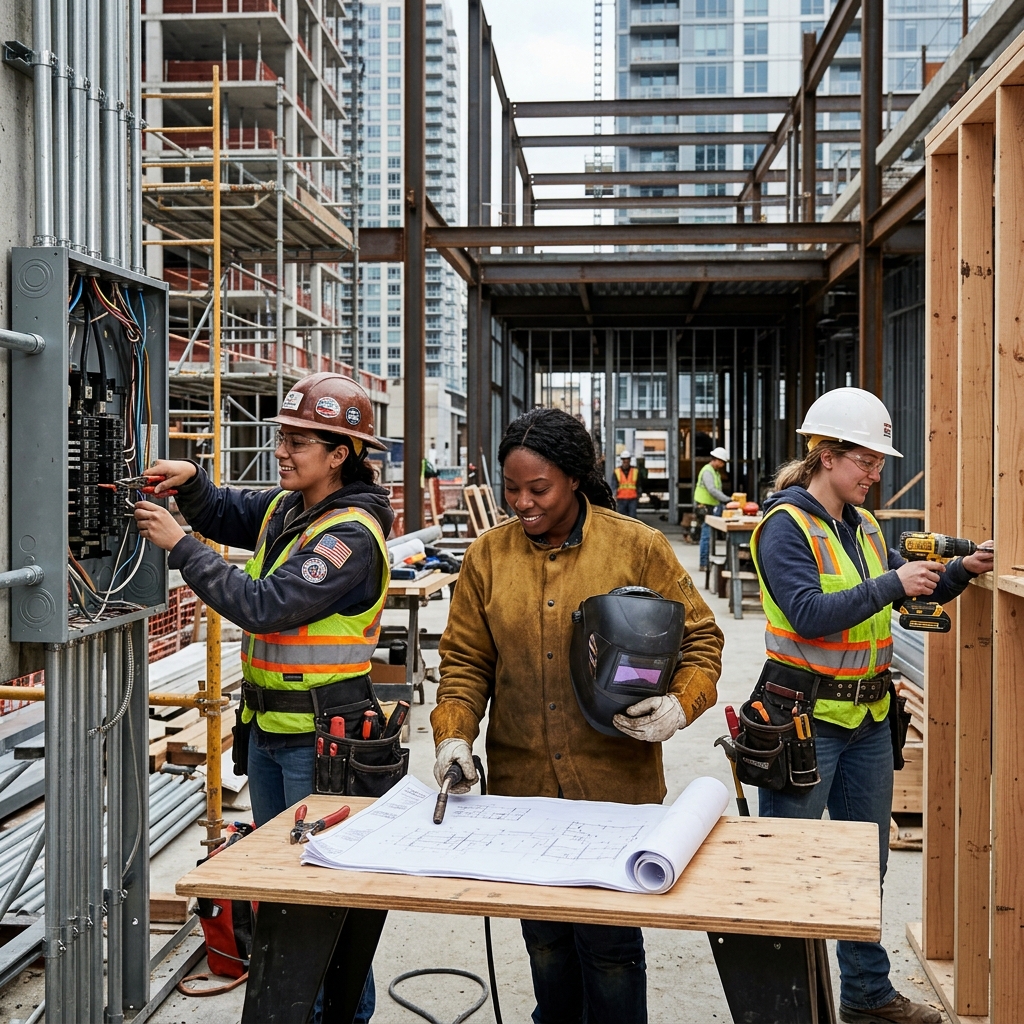 A practical legal and workplace guide to help women in construction, manufacturing, utilities, and other trades assert their rights and build safer, fairer careers.