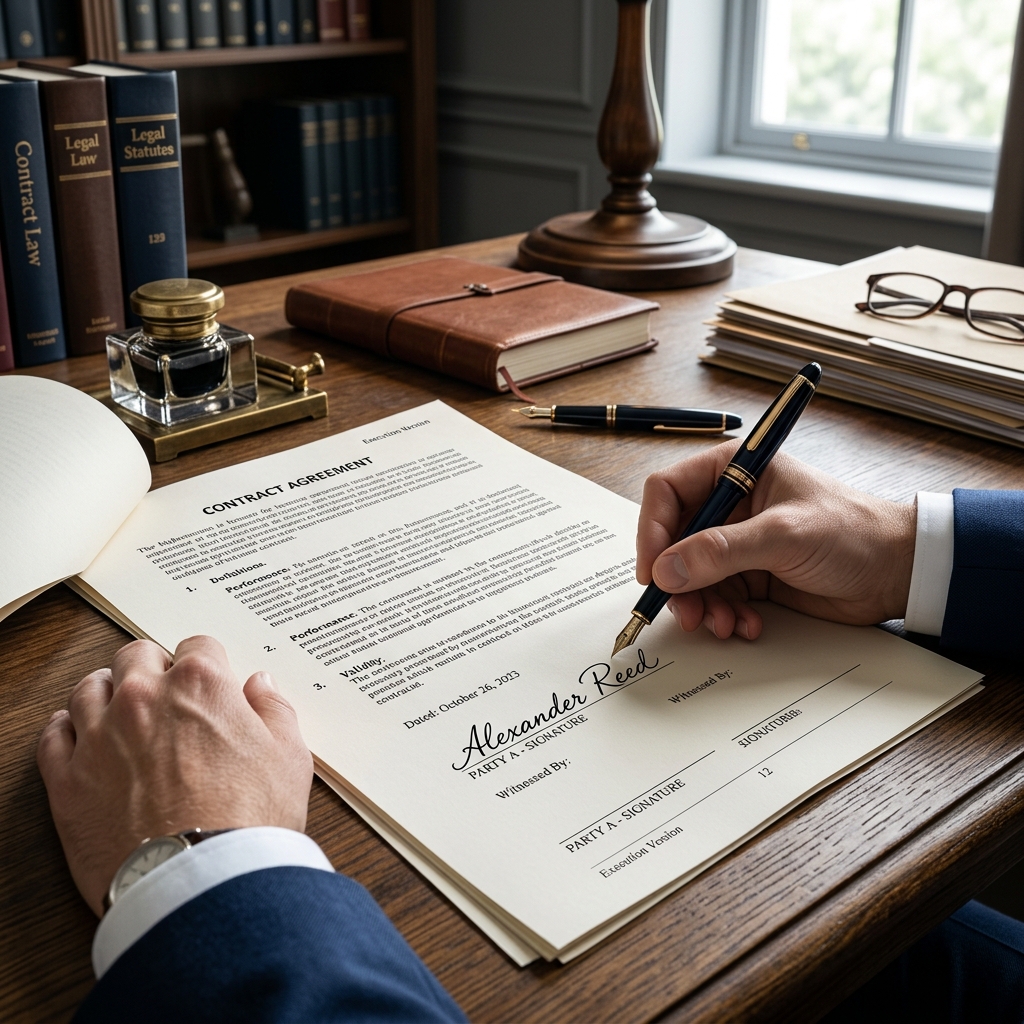 Understand when contracts must be written, what a valid signature looks like, and how to satisfy the statute of frauds in modern business deals.