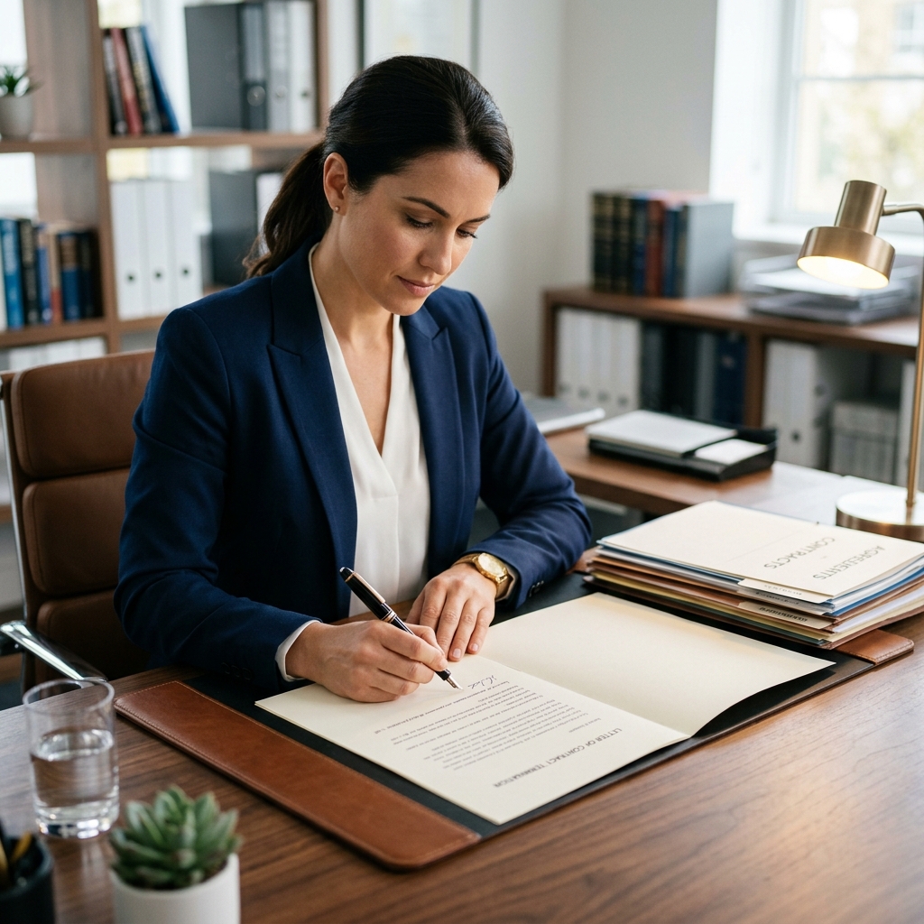 Learn how to end agreements professionally with clear, legally conscious contract termination letters.