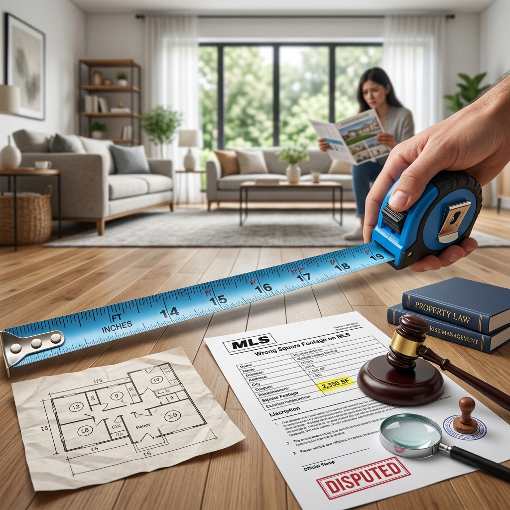 Understand what happens when MLS square footage is wrong, how it affects buyers and sellers, and the legal and practical steps to fix the problem.