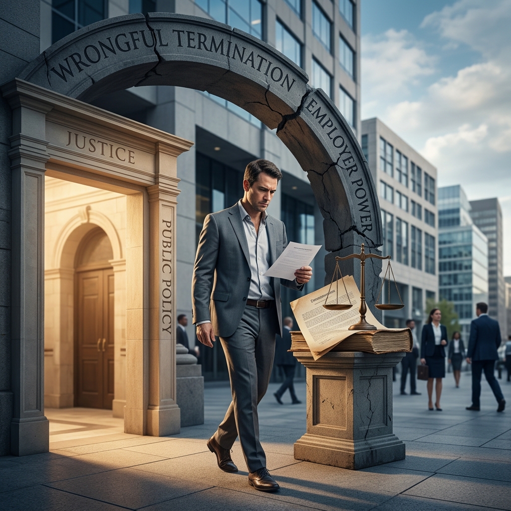 Understand when a firing crosses the line from at-will employment into a public policy violation.