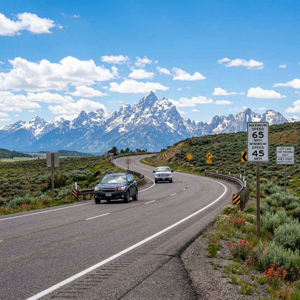 A practical overview of Wyoming’s road rules, driver duties, and common traffic violations.