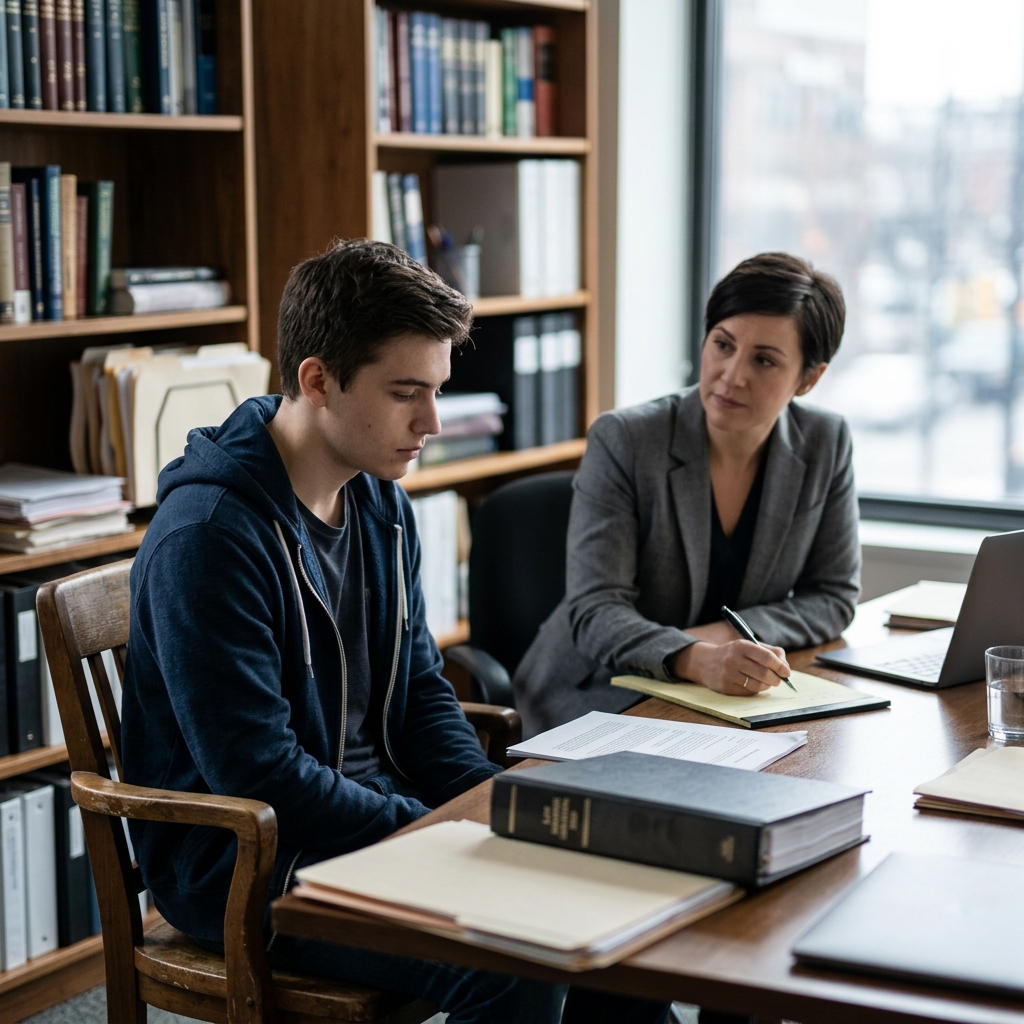 A clear guide to how Canadian criminal law treats young people, from police contact to sentencing and records.