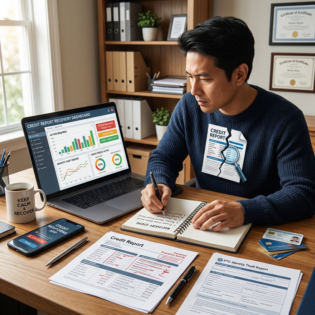 Learn the critical steps to contain damage, clean up your credit report, and protect yourself from future identity theft after a credit report hack.